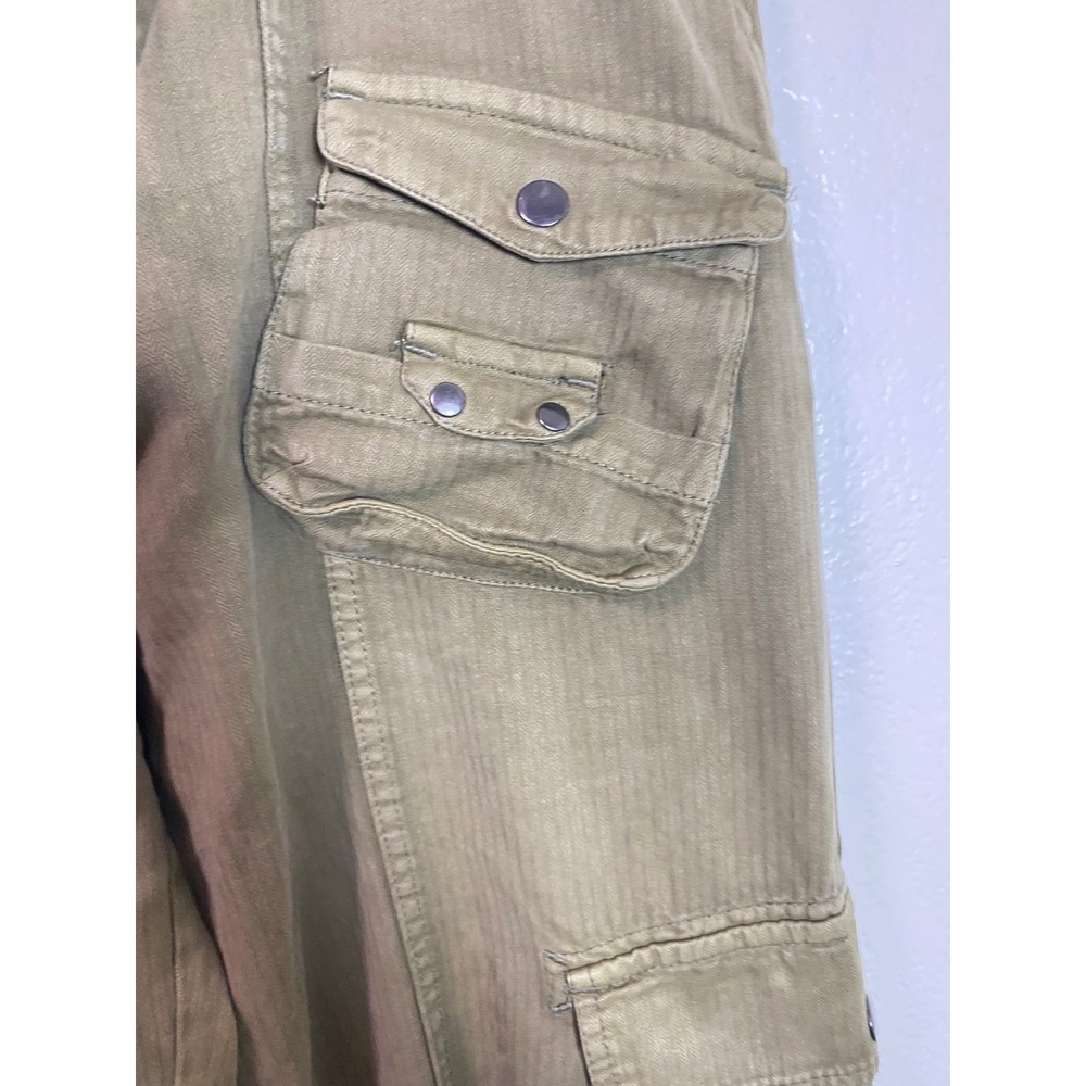 Free People Tahiti Cargo Utility Pants Olive Green Size Large Relaxed Fit - Picture 4 of 6
